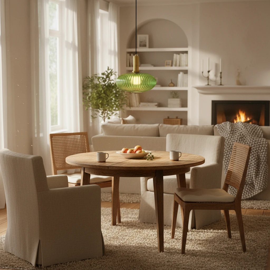 Porcelain flush mount lifestyle scene