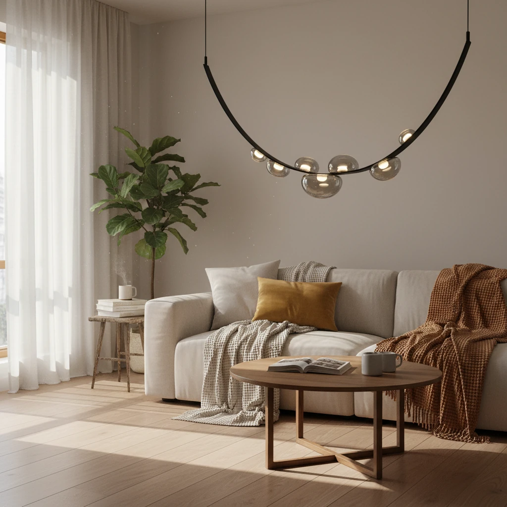 Porcelain flush mount lifestyle scene