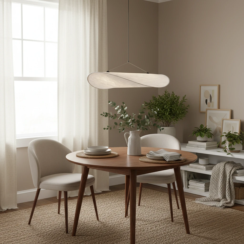 Escena de estilo de vida con montaje empotrado de porcelana