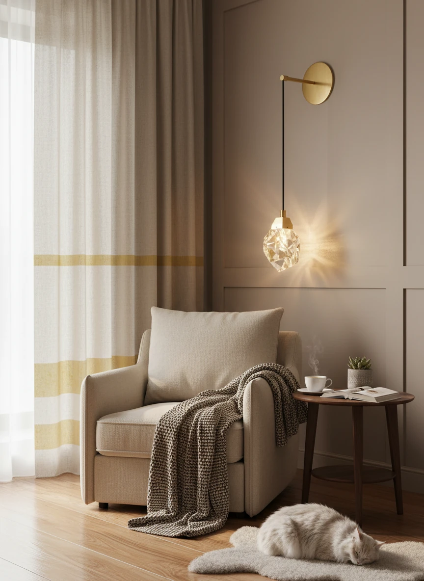 Scène de style de vie avec montage encastré en porcelaine