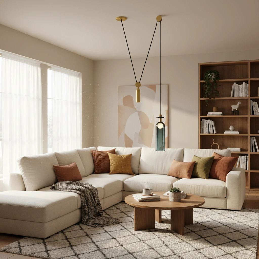 Escena de estilo de vida con montaje empotrado de porcelana