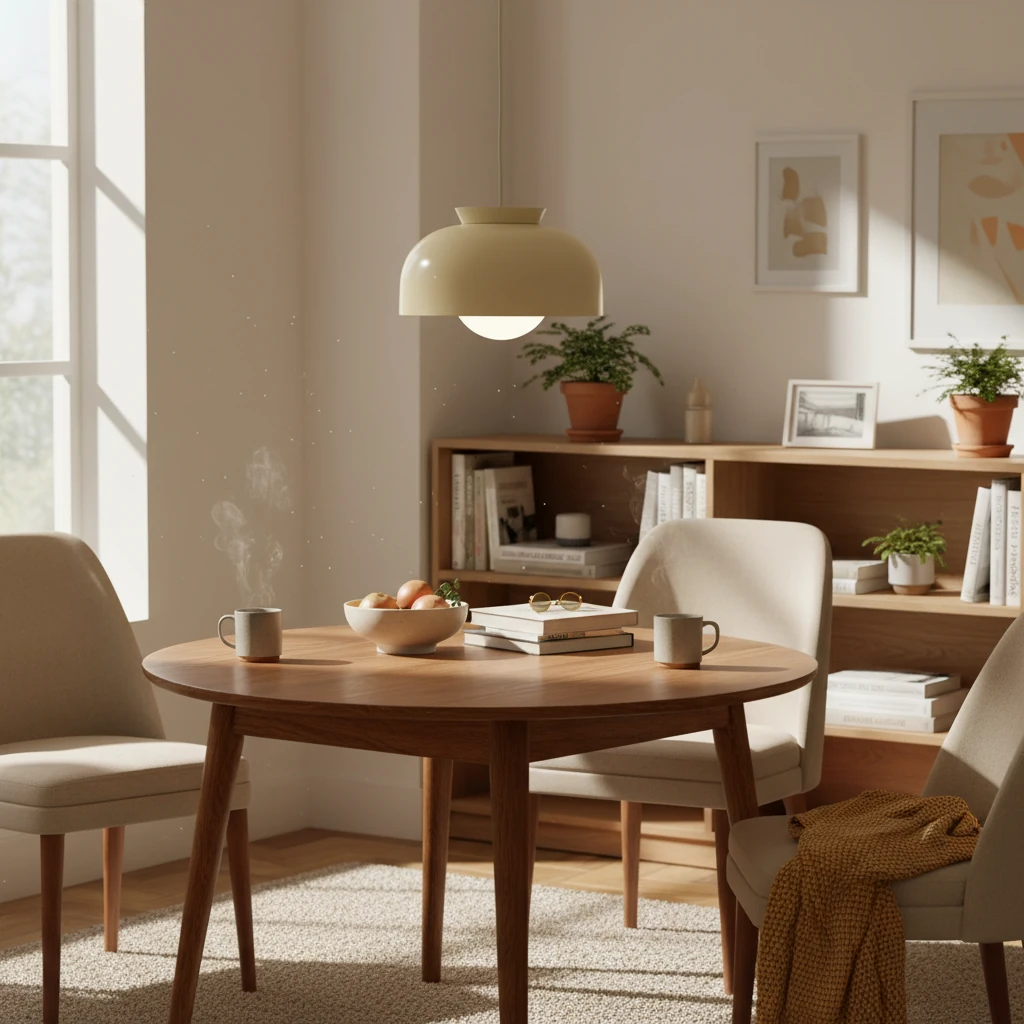 Porcelain flush mount lifestyle scene