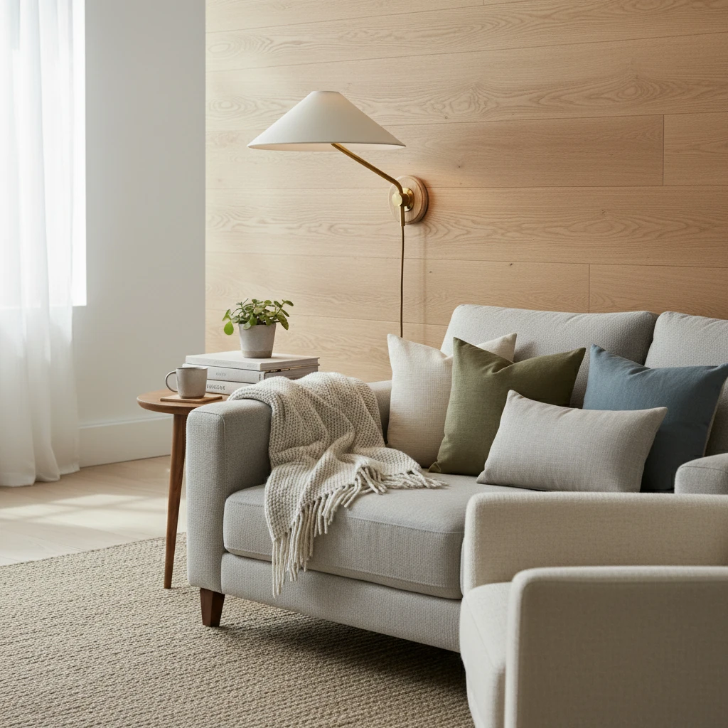 Porcelain flush mount lifestyle scene