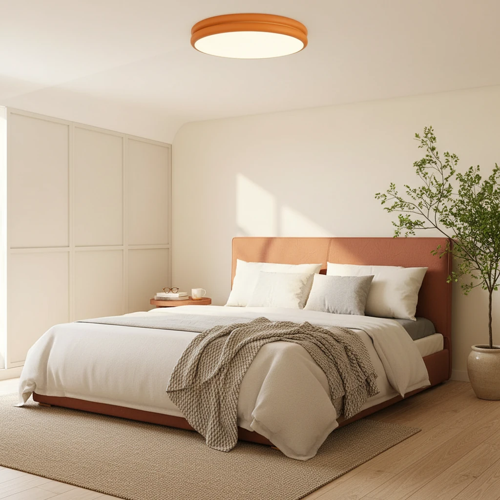 Porcelain flush mount lifestyle scene