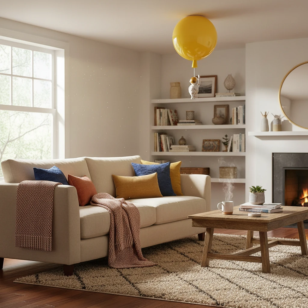 Porseleinen inbouw lifestyle-scène