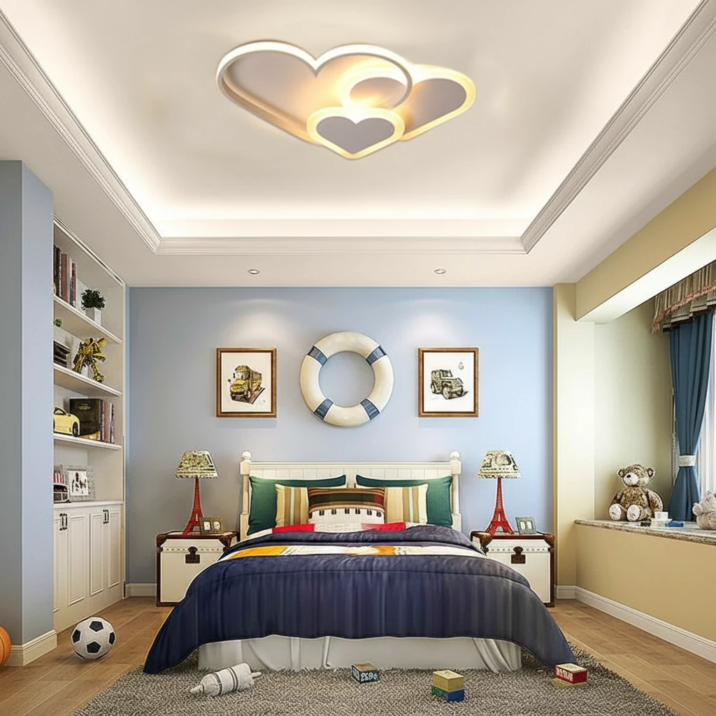 Porcelain flush mount lifestyle scene