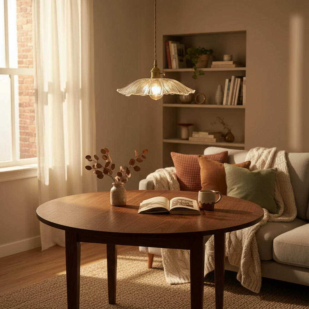 Escena de estilo de vida con montaje empotrado de porcelana