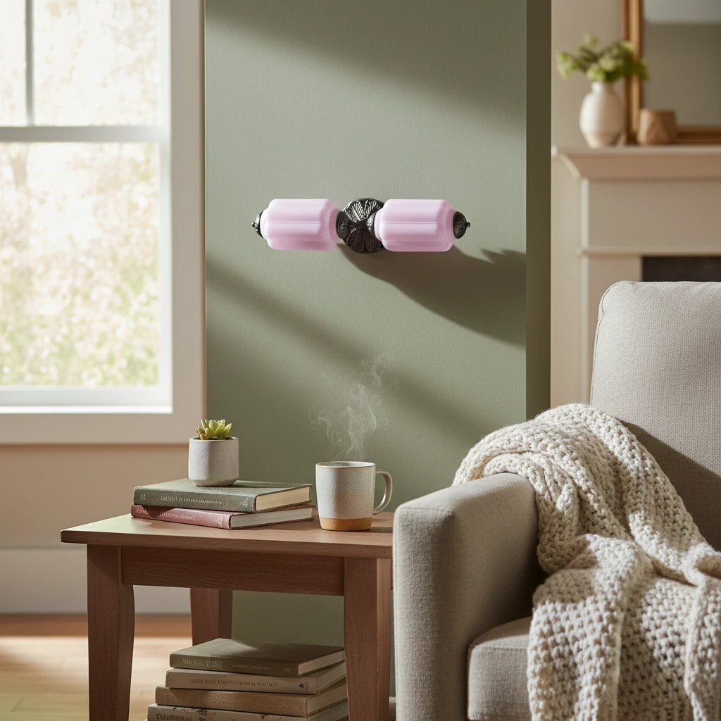 Porseleinen plafondlamp, lifestyle scène