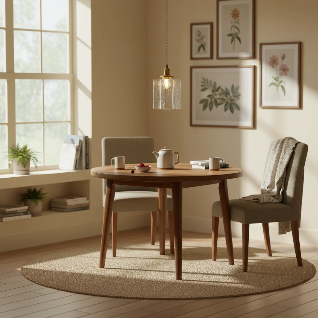 Porcelain flush mount lifestyle scene