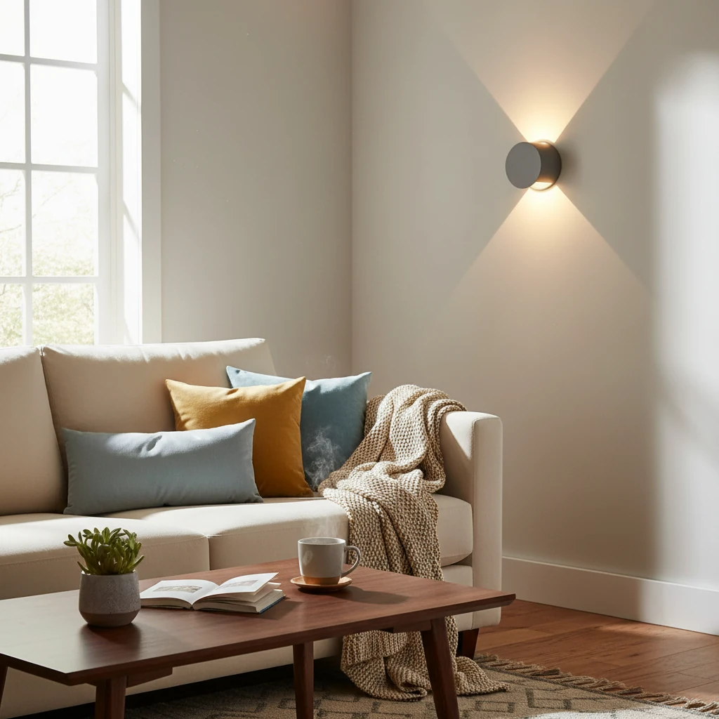 Porcelain flush mount lifestyle scene
