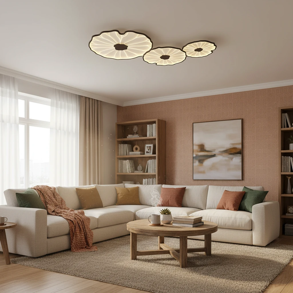 Porcelain flush mount lifestyle scene