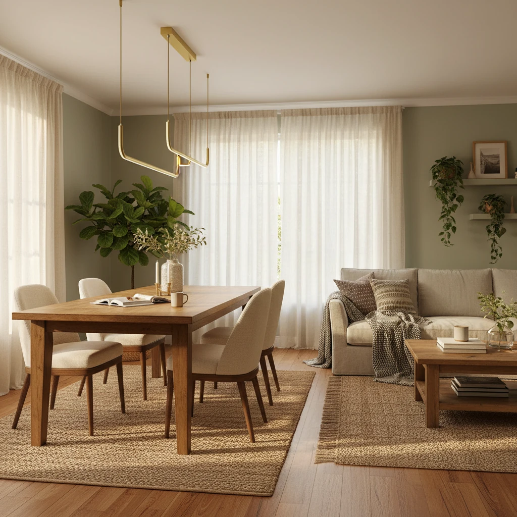 Porseleinen inbouw lifestyle-scène