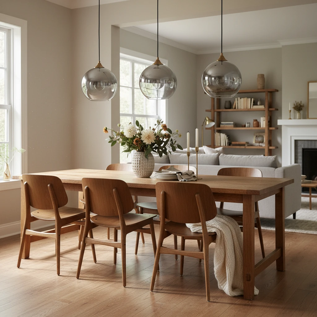 Porcelain flush mount lifestyle scene