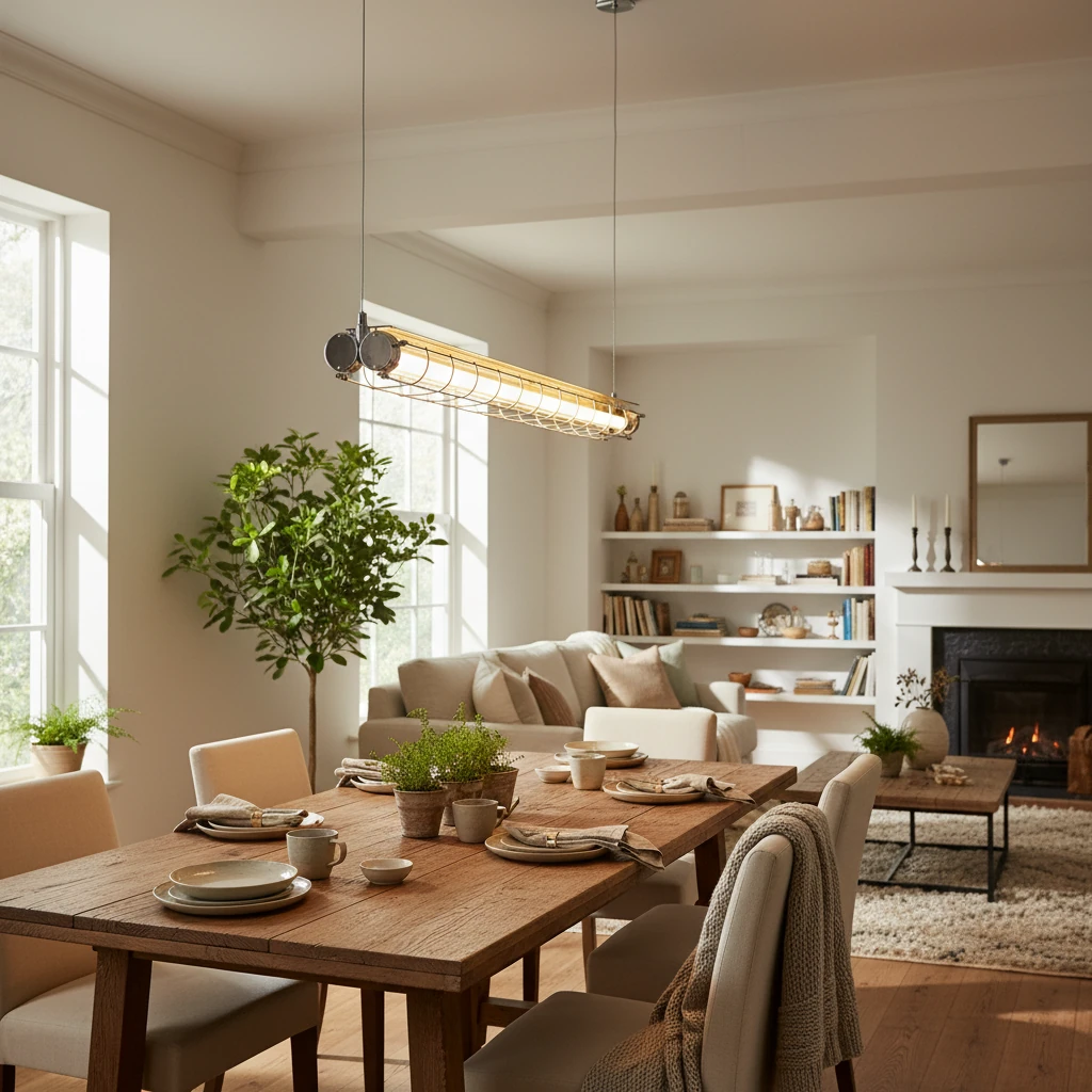 Porcelain flush mount lifestyle scene