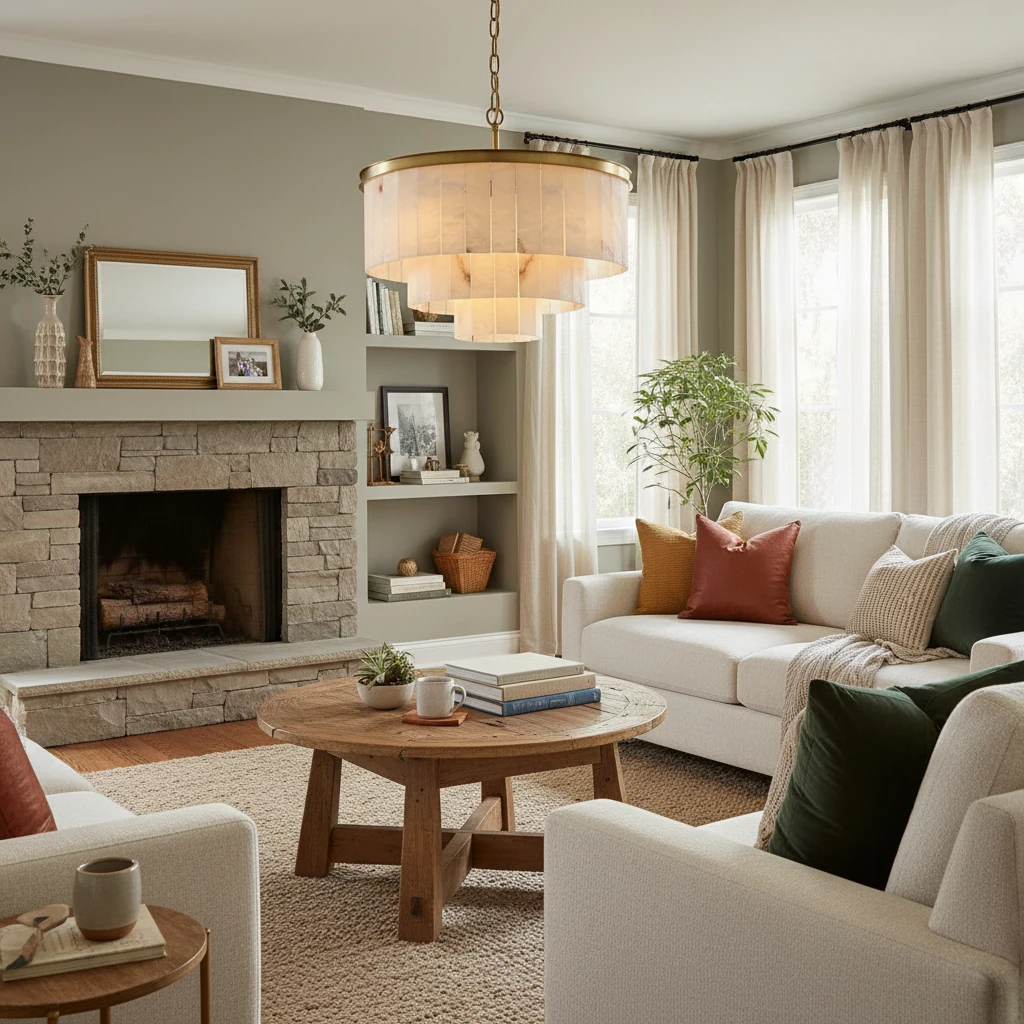 Porseleinen inbouw lifestyle-scène