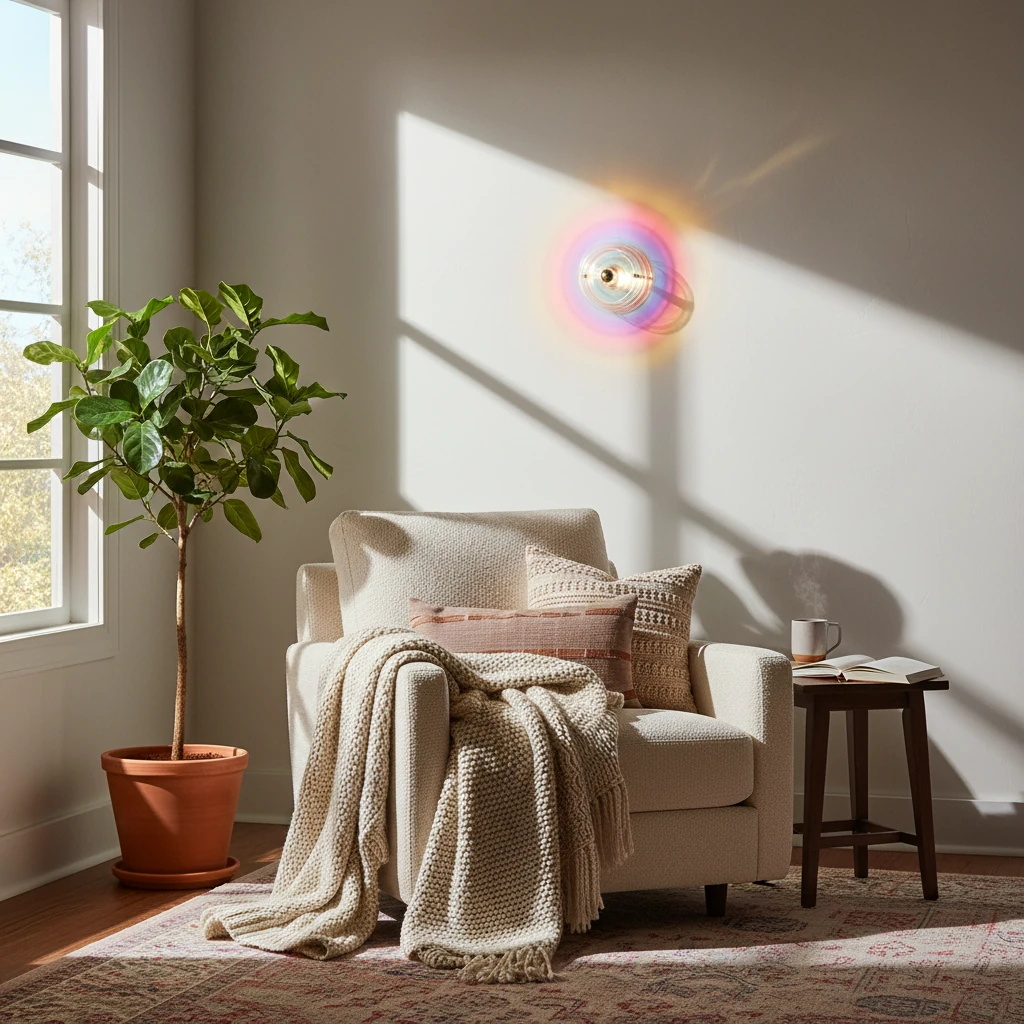 Porcelain flush mount lifestyle scene