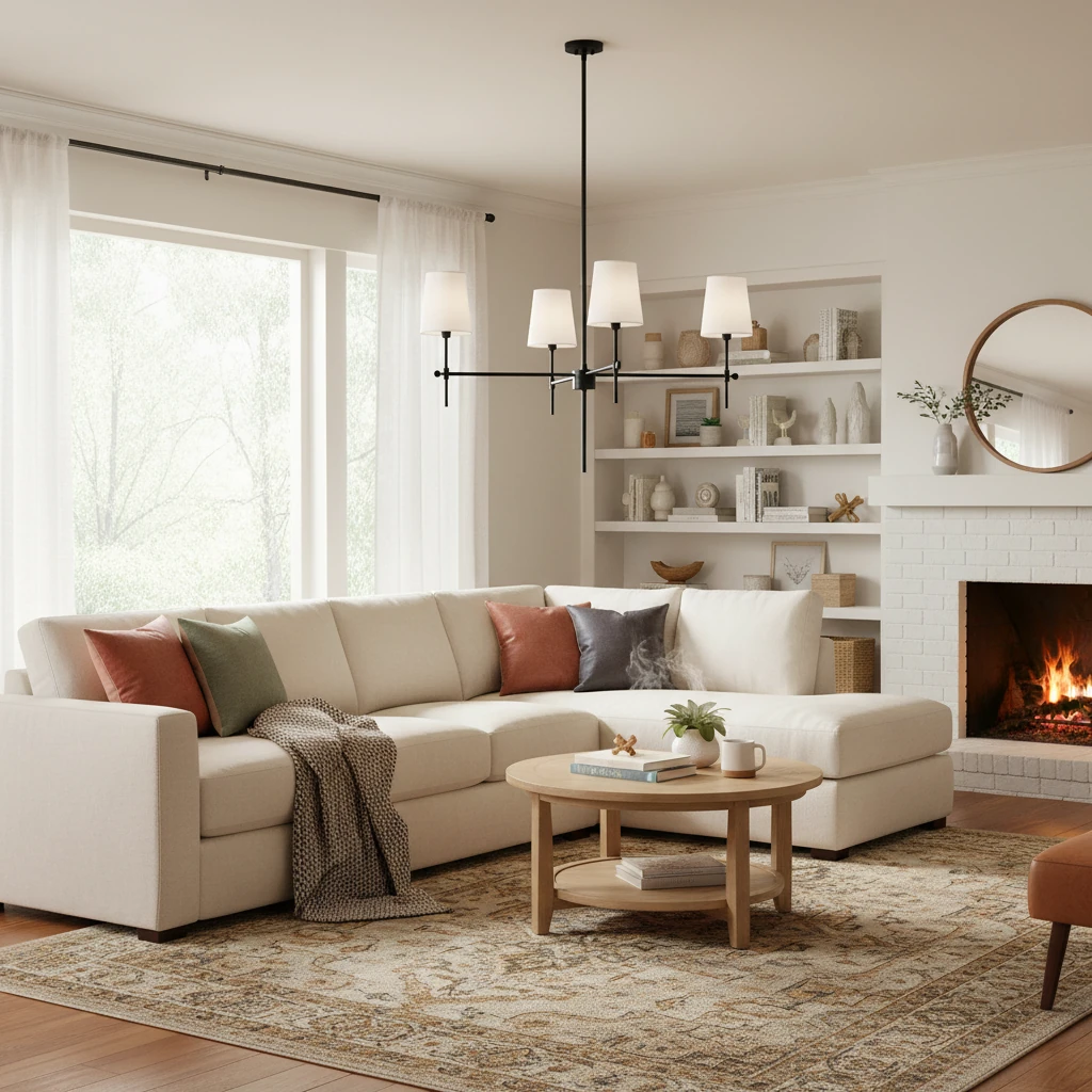 Porseleinen inbouw lifestyle-scène