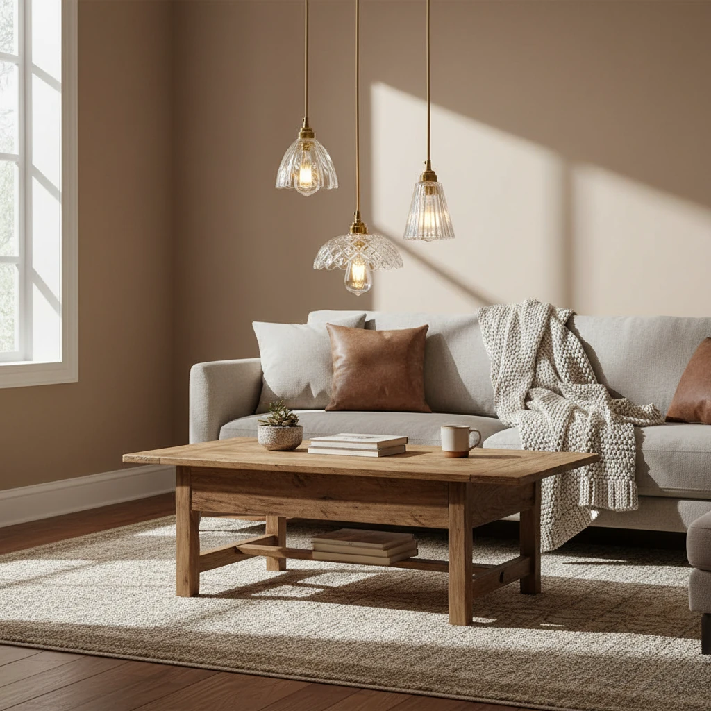 Porcelain flush mount lifestyle scene