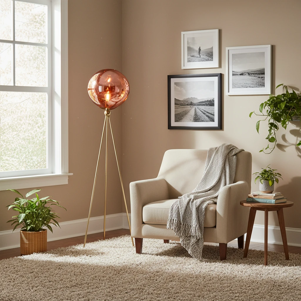 Porcelain flush mount lifestyle scene