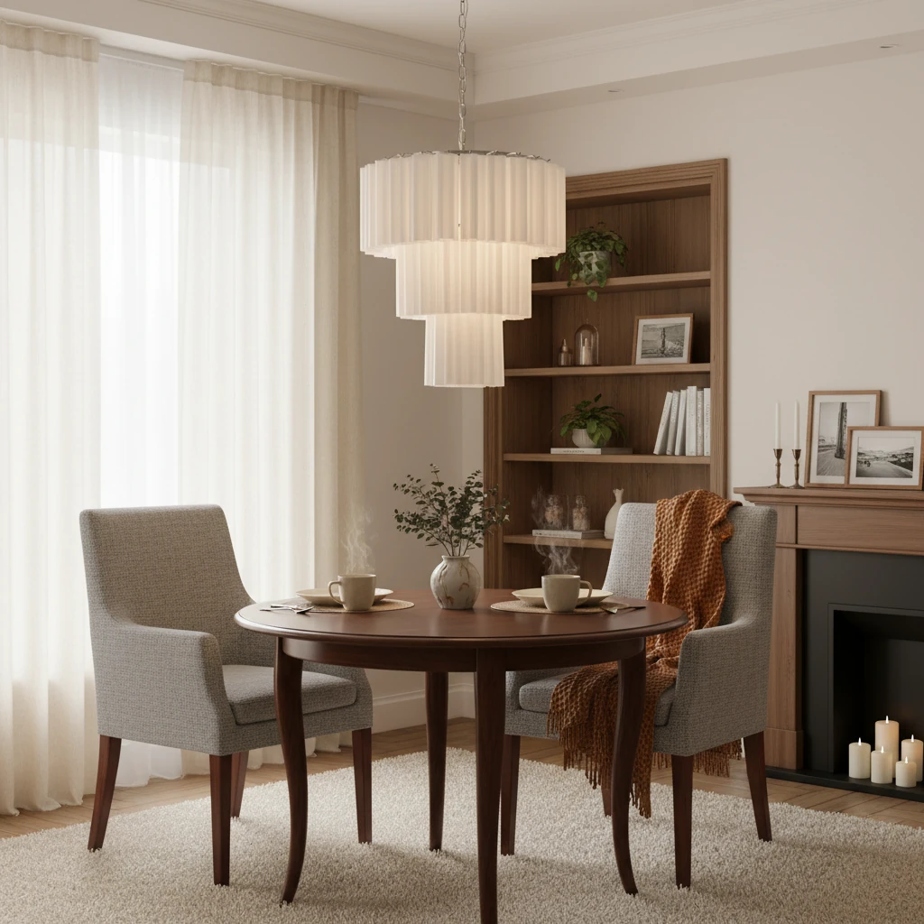 Porcelain flush mount lifestyle scene