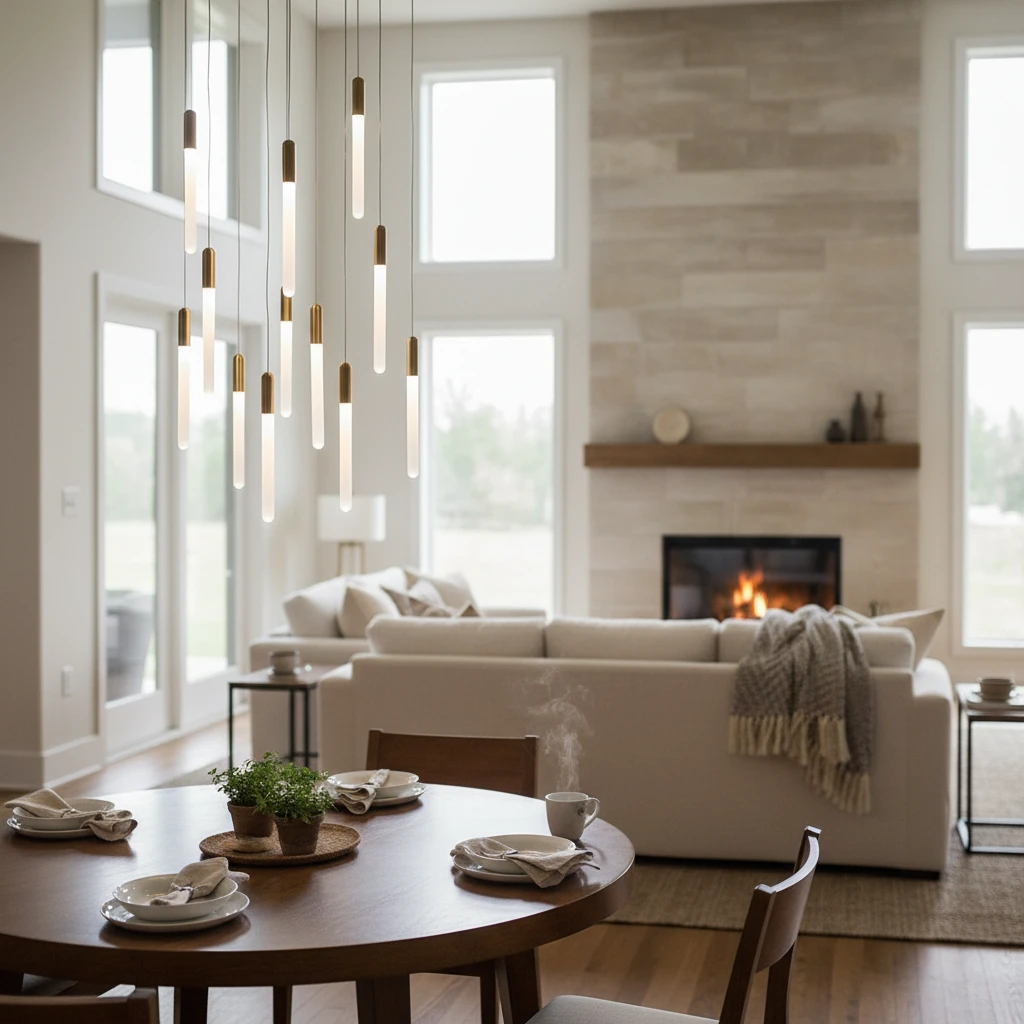 Porseleinen inbouw lifestyle-scène