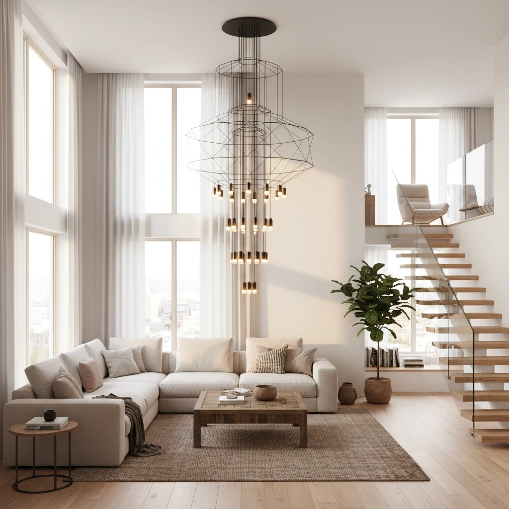 Scène de style de vie avec montage encastré en porcelaine