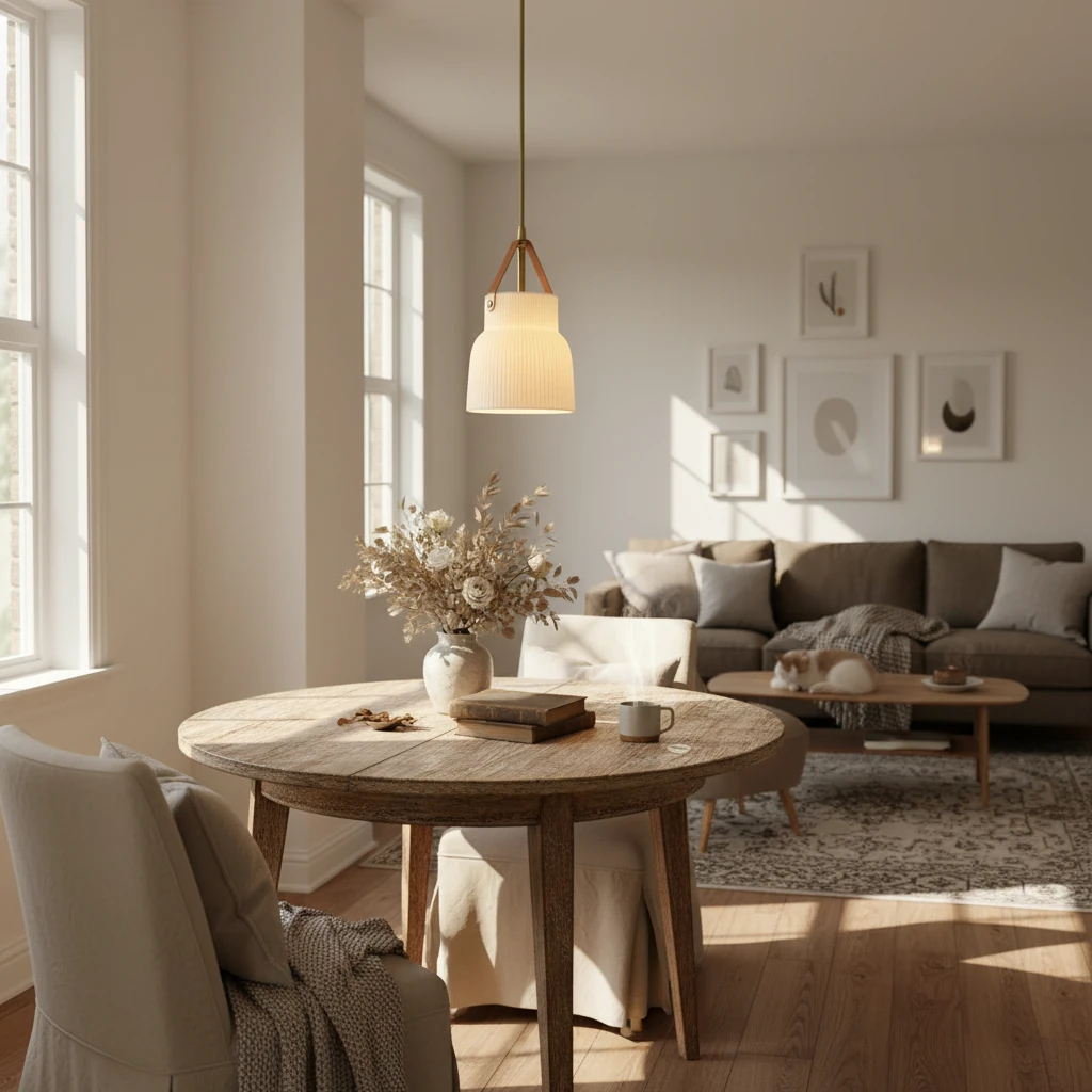 Scène de style de vie avec montage encastré en porcelaine
