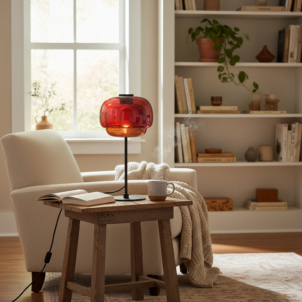 Porcelain flush mount lifestyle scene