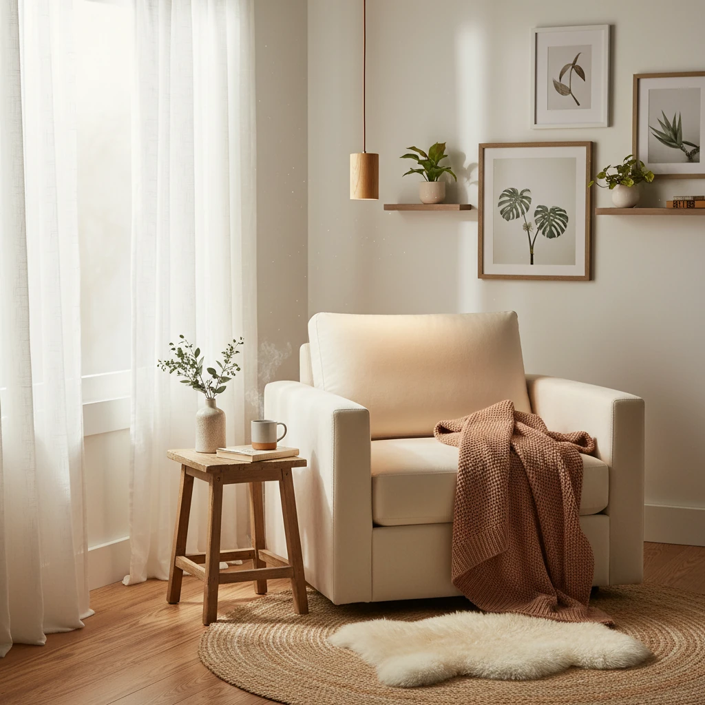 Porseleinen inbouw lifestyle-scène