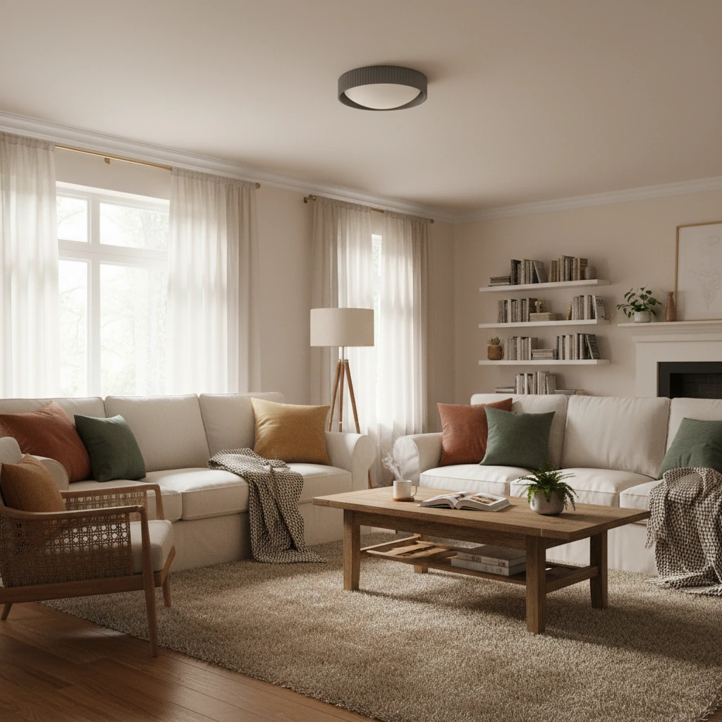 Lifestyle-Szene aus flächenbündigem Porzellan
