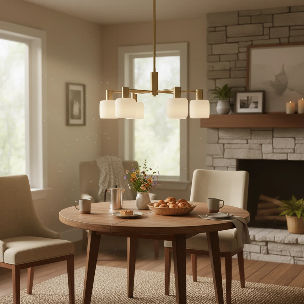 Porcelain flush mount lifestyle scene