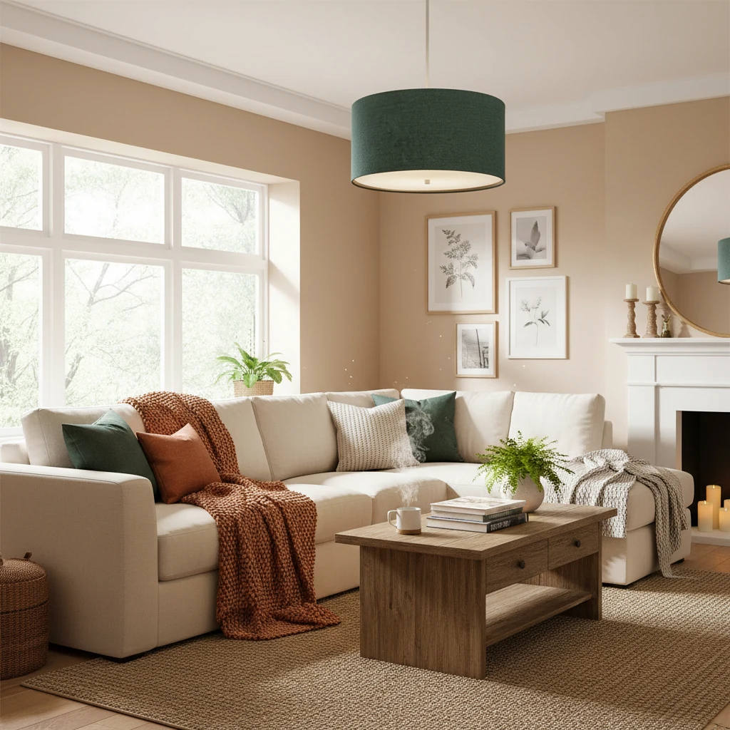 Porcelain flush mount lifestyle scene