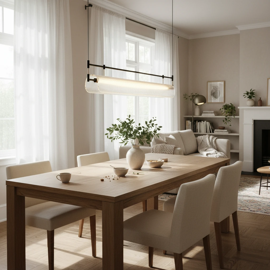 Porcelain flush mount lifestyle scene