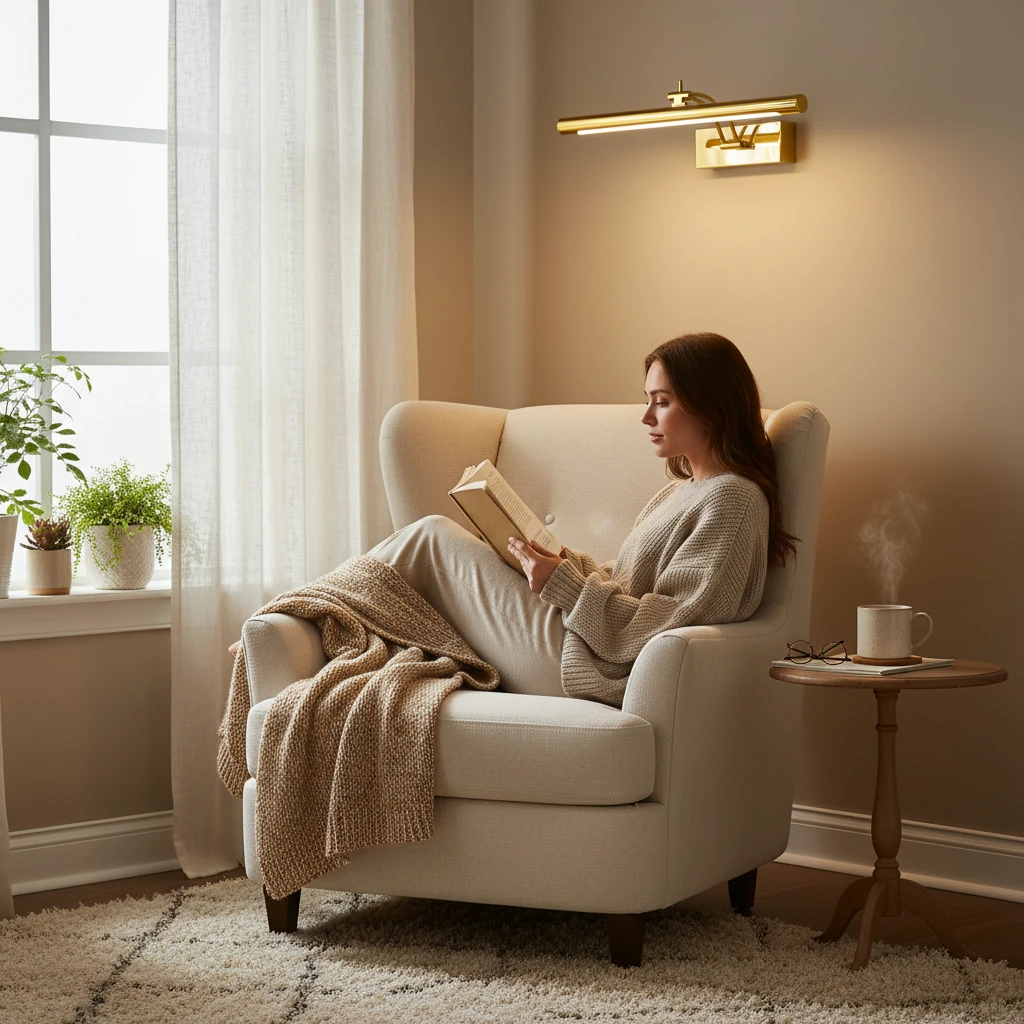 Porcelain flush mount lifestyle scene