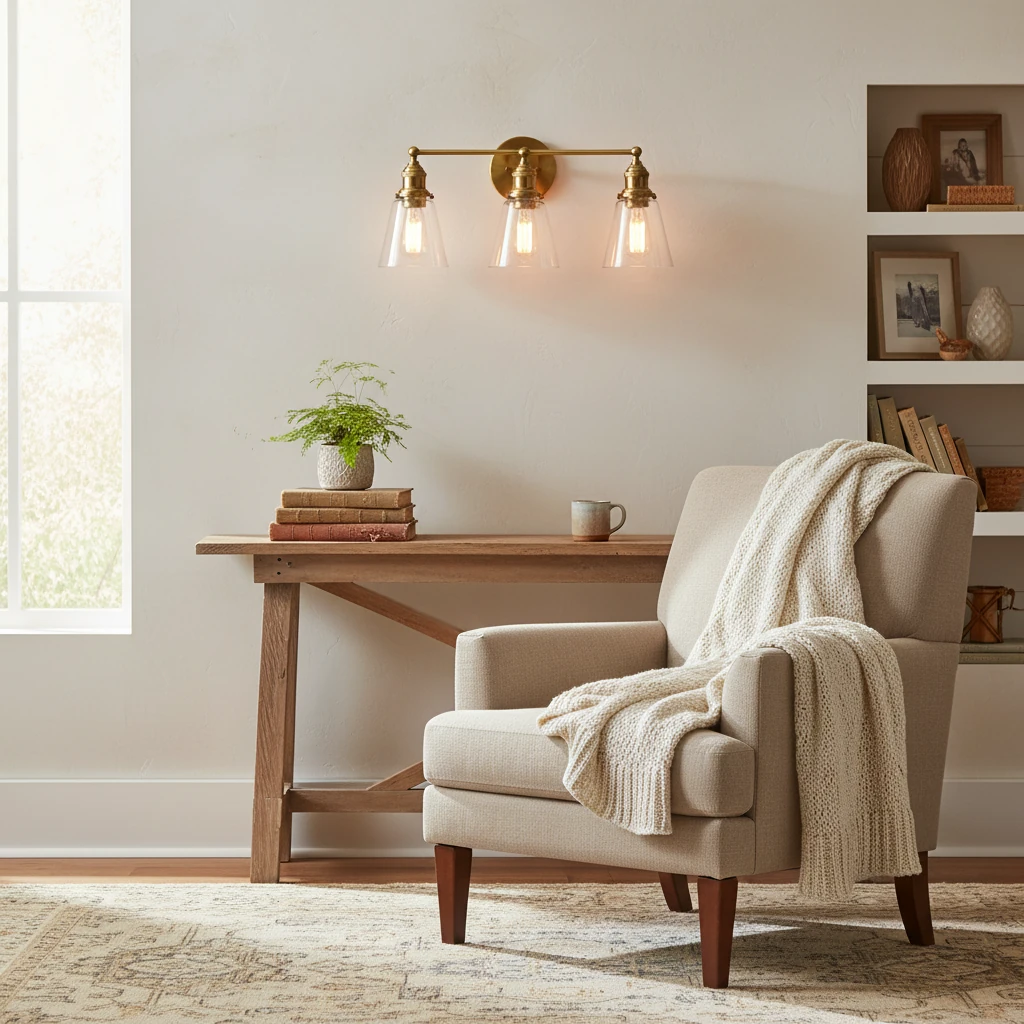 Porcelain flush mount lifestyle scene