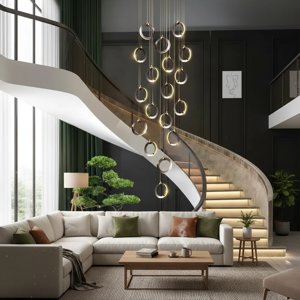 Porcelain flush mount lifestyle scene
