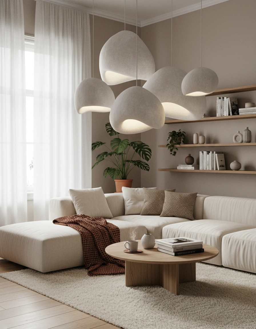 Porcelain flush mount lifestyle scene