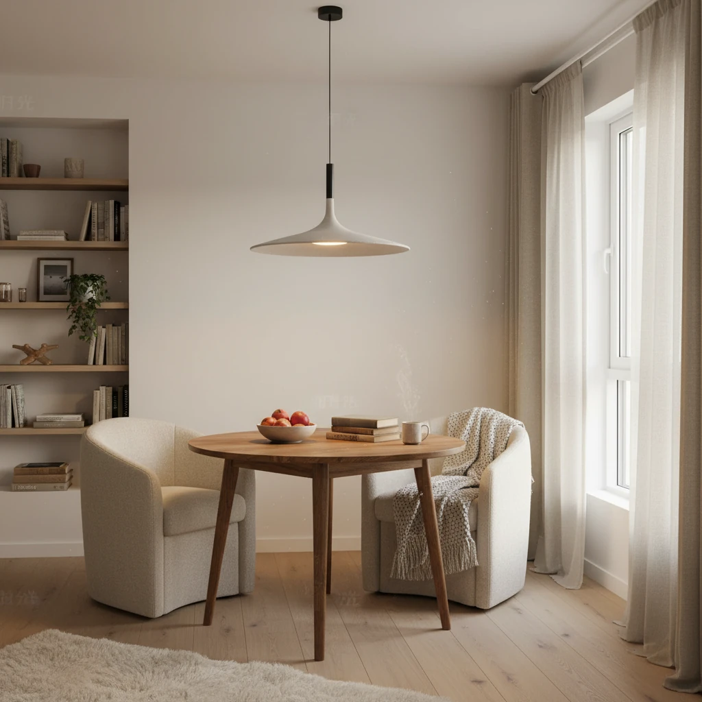 Porcelain flush mount lifestyle scene